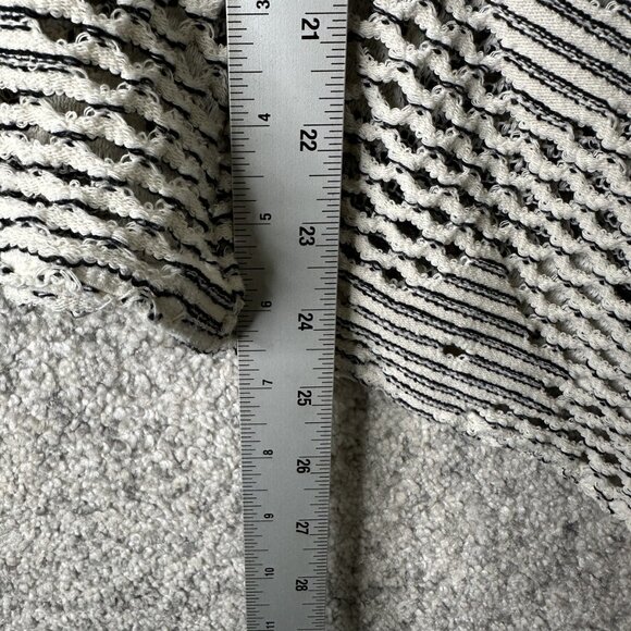 Zara Sweater Womens Small White Black Textured Knit Scoop Tank Top Patterned - Picture 4 of 8